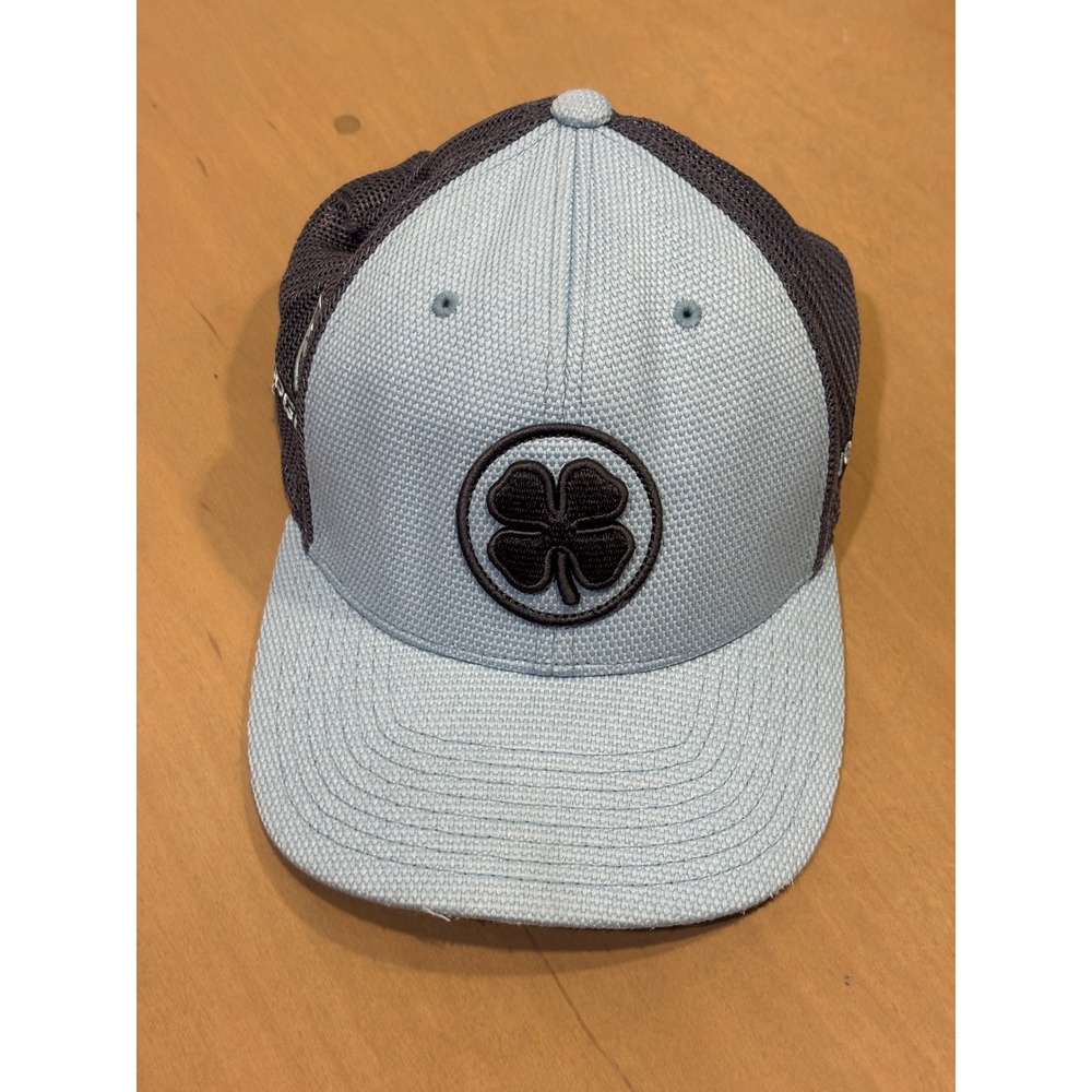 Black Clover Topgolf Live Lucky Hat Blue Grey Flexfit 110 Snapback Trucker Cap